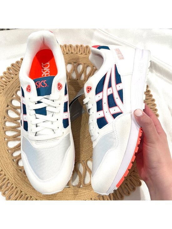 NWT Asics Tiger Men Gel-Saga White / Flash Coral Sneakers Size Men\'s 12.5 main image 5